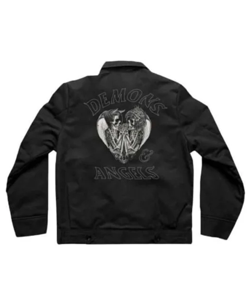 Singer G-Eazy Demons Angels Mechanic Shirt Style Black Cotton Jacket For Men and Women