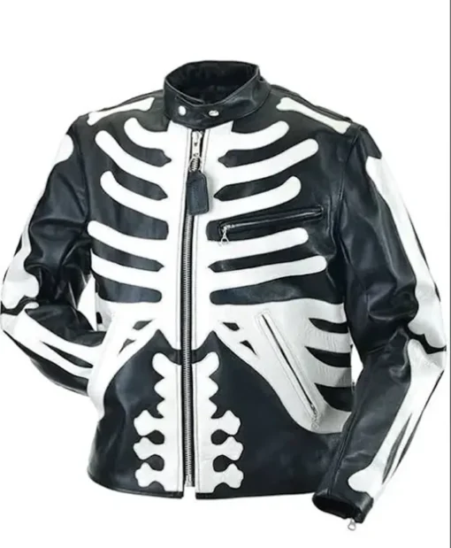 Skeleton Bones Motorcycle Jacket Sale