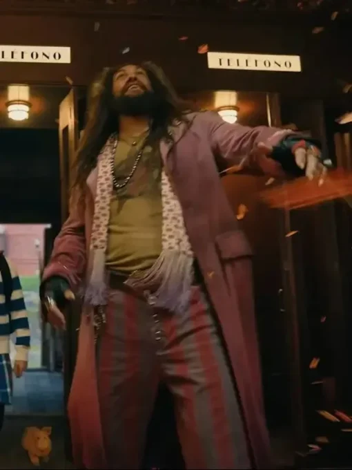 Slumberland Jason Momoa Long Pink Coat sale