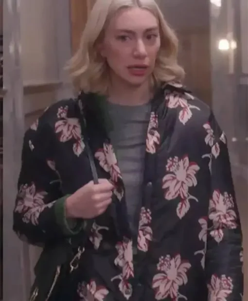 So Help Me Todd 2024 Madeline Wise Black Floral Jacket