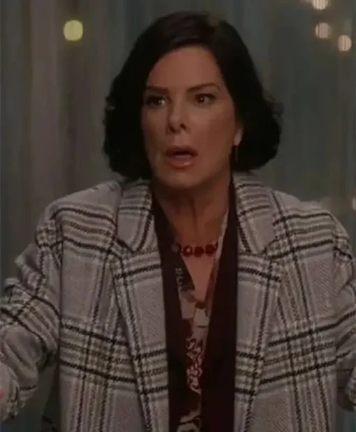 So Help Me Todd S02 Marcia Gay Harden Grey Plaid Coat