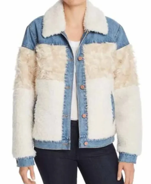 Sofia Dash & Lily Keana Marie Denim Fur Jacket