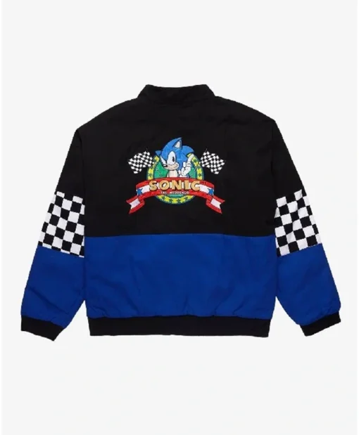 Sonic The Hedgehog Checkered Bomber Jacket