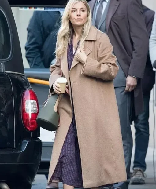 Sophie Whitehouse Anatomy of a Scandal Brown Long Coat