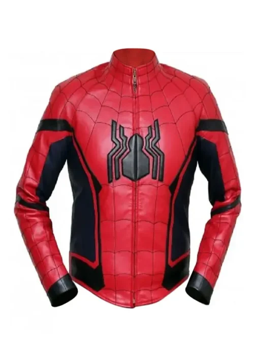 Spider Man Homecoming Red Leather Jacket