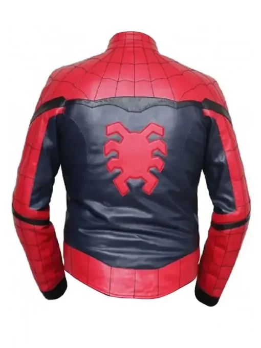 Spider Man Homecoming Red Leather Jacket back