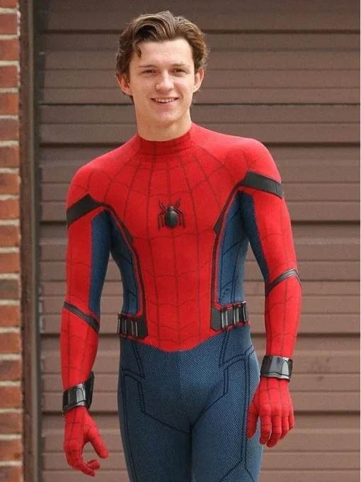 Spider Man Homecoming Red Leather Jacket sale