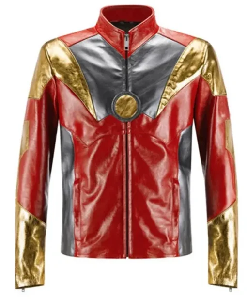 Spider-Man Homecoming Tony Stark Multicolor Leather Jacket