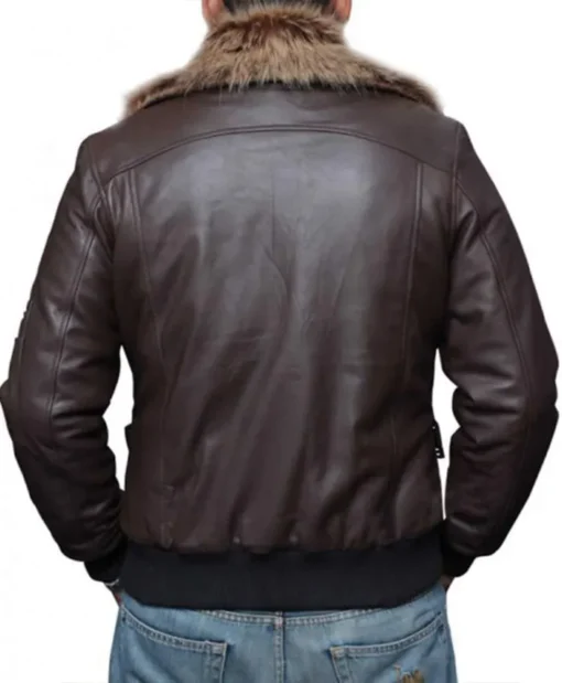 Spiderman Homecoming The Vulture Brown Leather Jacket