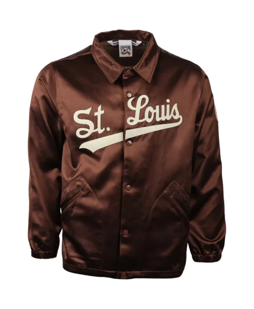 St. Louis Browns 1952 Brown Satin Windbreaker Jacket