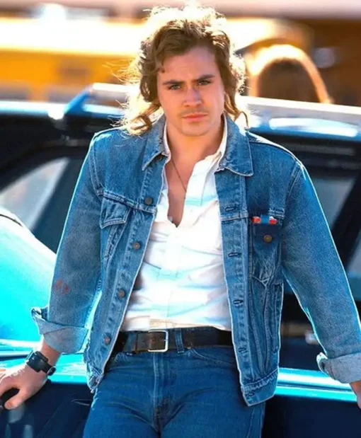 Stranger Things Dacre Montgomery Blue Denim Jacket