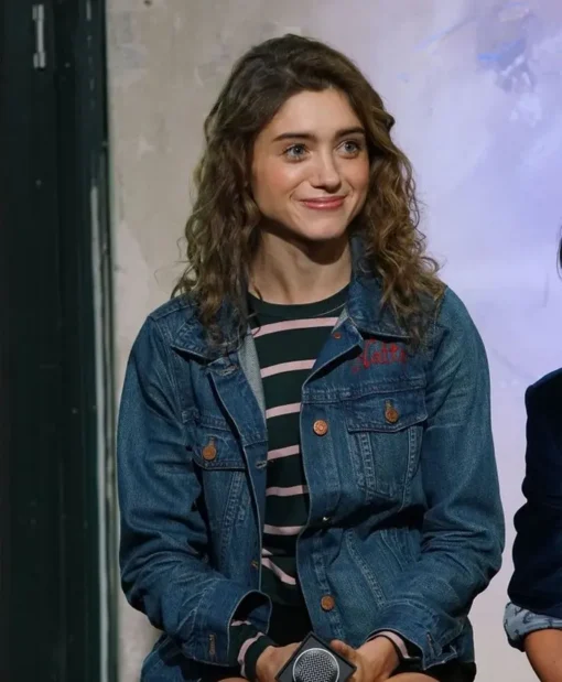 Stranger Things Natalia Dyer Blue Denim Jacket