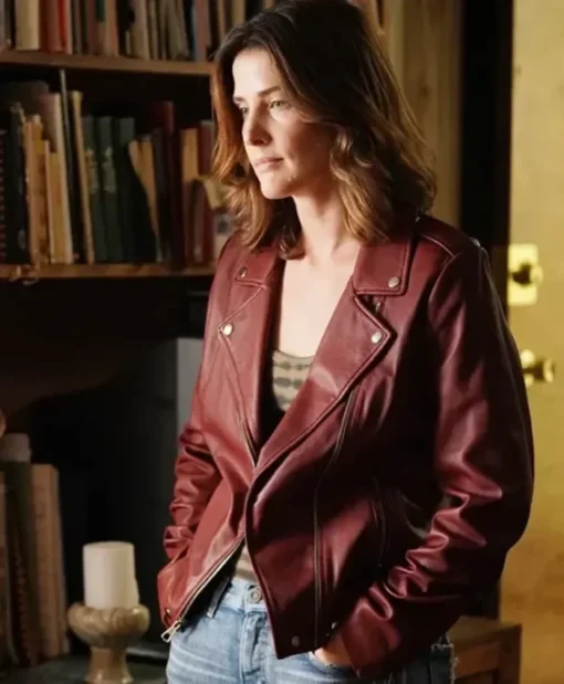 Stumptown S02 Cobie Smulders Red Biker Jacket