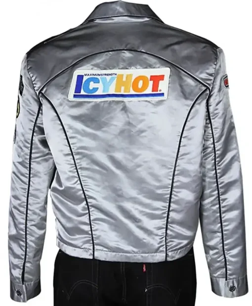 Stuntman Mike Icy Hot Death Proof Kurt Russell Satin Silver Jacket