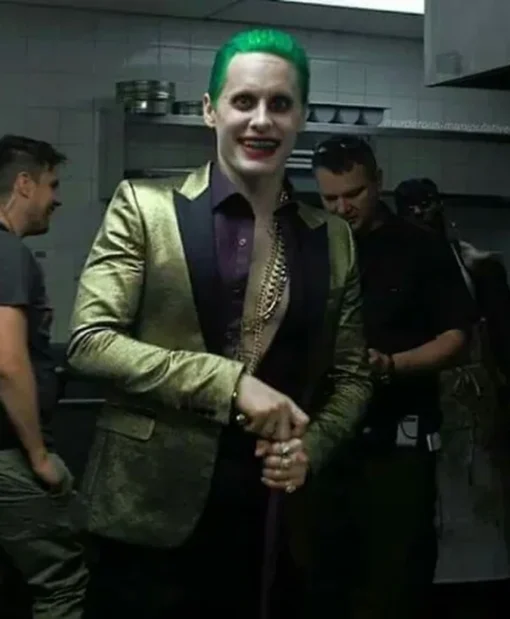 Suicide Squad Joker Golden Tuxedo Jacket