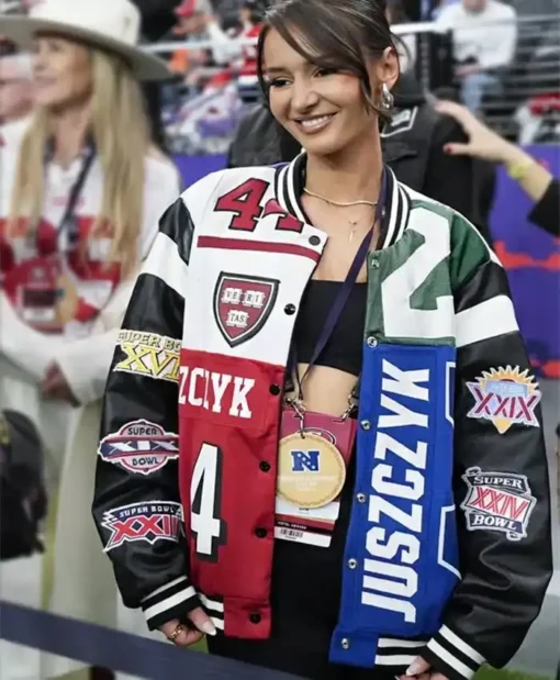 Super Bowl Lviii Kristin Juszczyk 49ERS Varsity Jacket