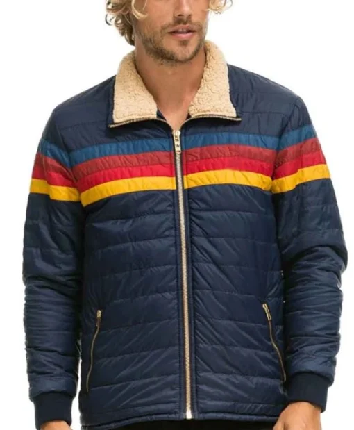 Superman and Lois Jonathan Kent Puffer Parachute Sherpa Jacket