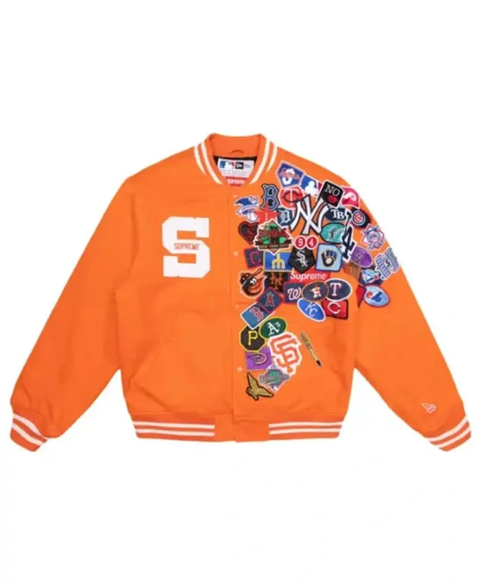 Supreme New Era Mlb Letterman Varsity Jacket - LJB