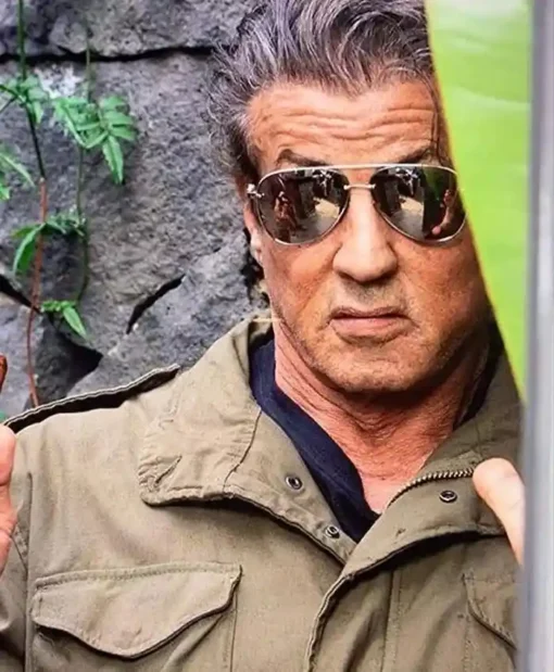 Sylvester Stallone Rambo Last Blood Green Jacket