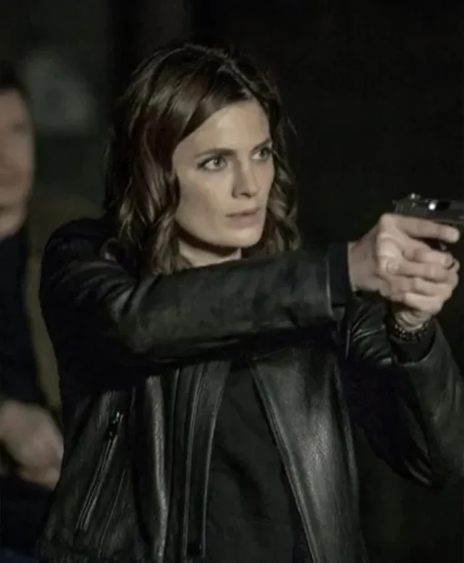 TV Series Absentia S03 Emily Byrne Stana Katic Black Jacket