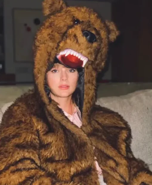 Taylor Swift Bear Faux Fur Hoodie