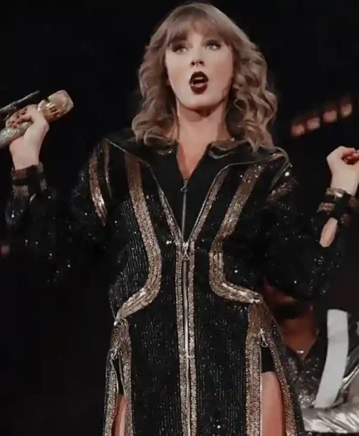 Taylor Swift Sequin Black Jacket