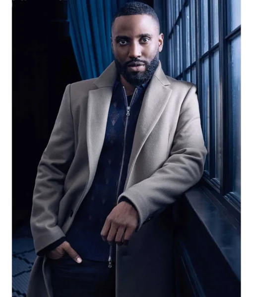 Tenet John David Washington Wool Long Trench Coat