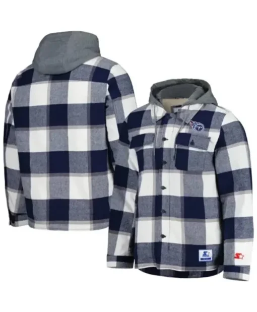 Tennessee Titans Veda Roob Plaid Hooded Jacket