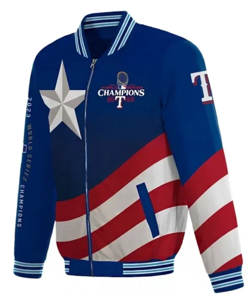 Texas Rangers Champions Vintage Bomber Jacket