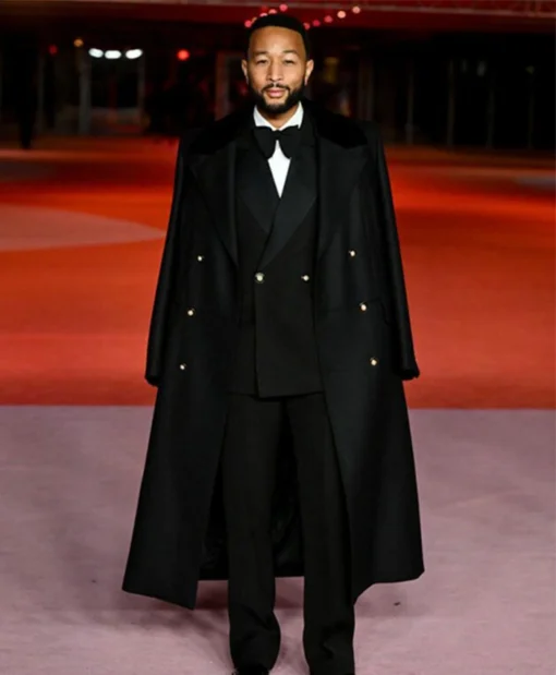 The Academy Gala John Legend Black Coat