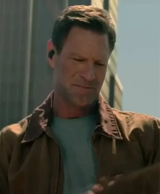 The Bricklayer Aaron Eckhart Brown Jacket