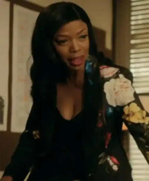 The Chi S06 Jill Marie Jones Black Blazer