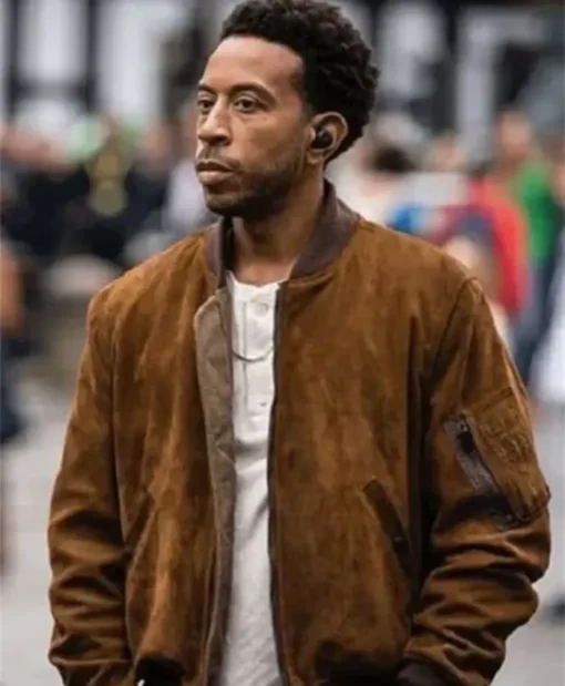 The Fate Of The Furious Brown Leather Jacket Tej Parker