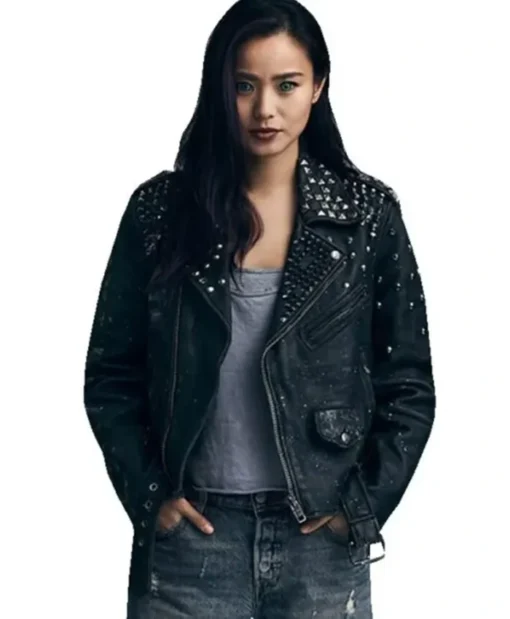 The Gifted Blink Clarice Fong Black Biker Jacket