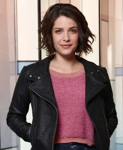 The Good Doctor Paige Spara Biker Leather Jacket