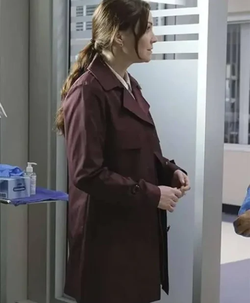 The Good Doctor S06 Linda Maroon Coat