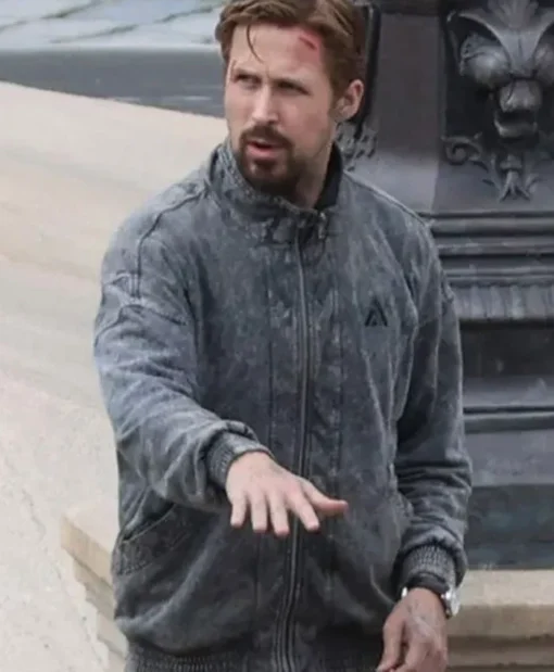 The Gray Man Ryan Gosling Cotton Bomber Grey Jacket