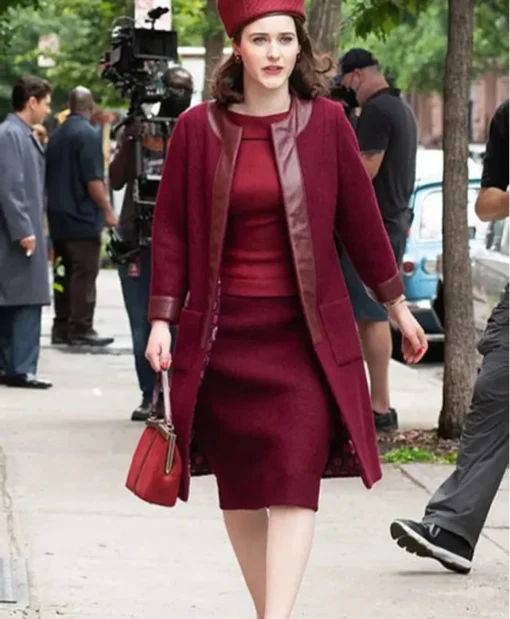 The Marvelous Mrs. Maisel Miriam Midge S04 Maroon Coat