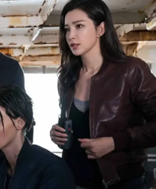 The Meg Bingbing Suyin Li Brown Leather Jacket