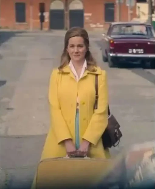 The Miracle Club 2023 Laura Linney Yellow Coat