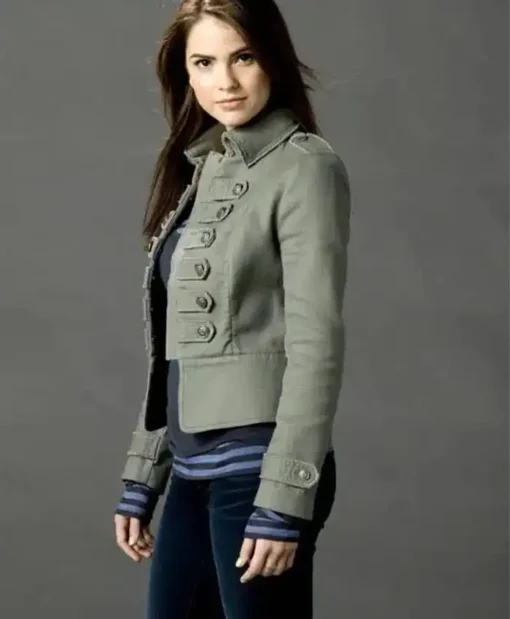 The Secret Circle 2023 Shelley Hennig Military Grey Jacket