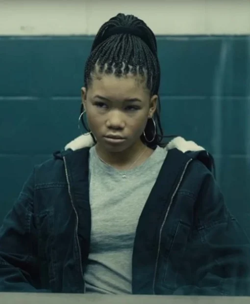 The Suicide Squad 2 Storm Reid Black Hooded Jacket