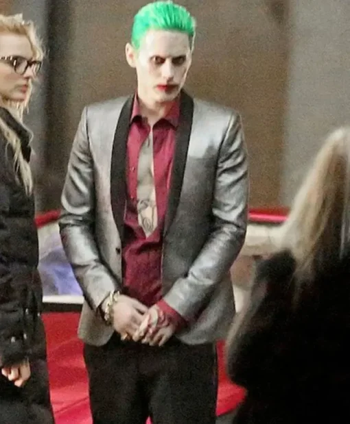 The Suicide Squad The Joker Silver Tuxedo Jacket