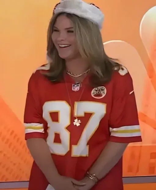 The Today Show Jenna Bush Hager Kansas City Chiefs Red Jersey