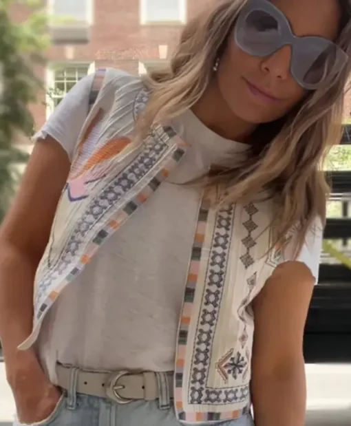 The Today Show Melissa Garcia White Vest