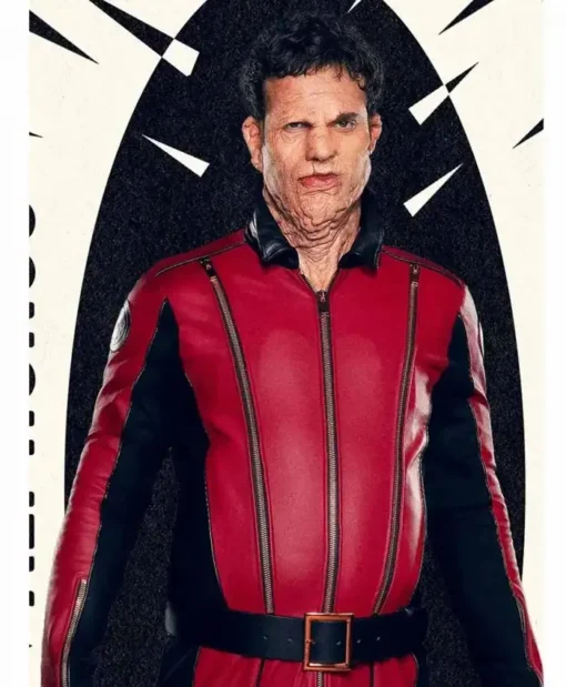 The Umbrella Academy Jake Epstein Red Leather Jacket