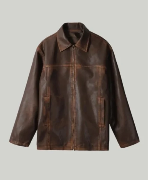 The Verlin Leather Brown Jacket