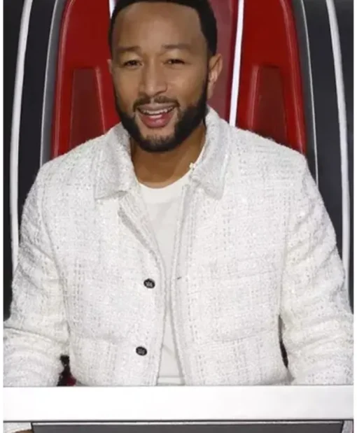 The Voice John Legend White Sequin Jacket