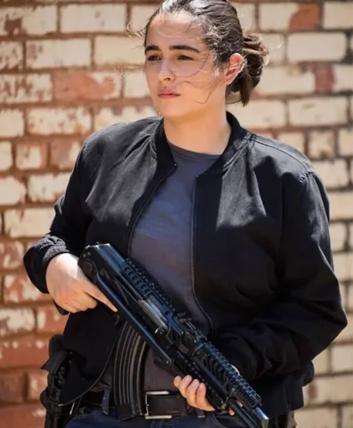 The Walking Dead Alanna Masterson Black Bomber Jacket