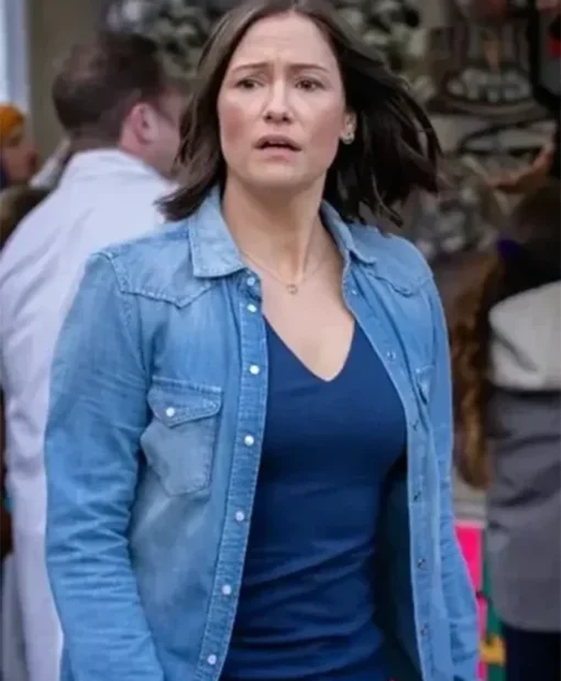 The Way Home Chyler Leigh Blue Denim Jacket